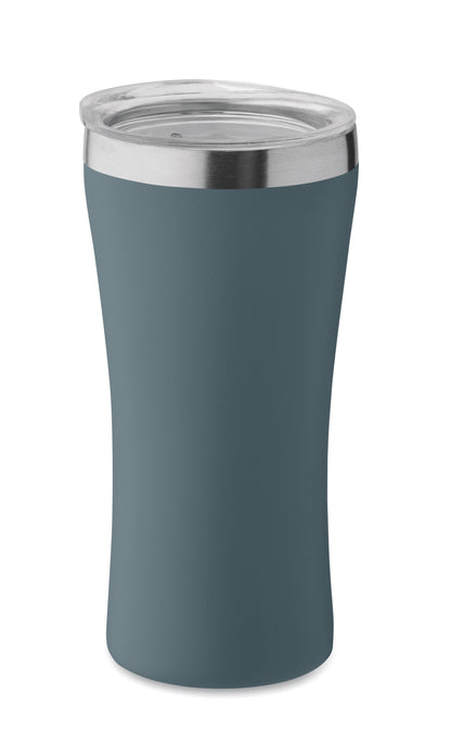 Kleiner doppelwandiger Becher aus recyceltem Edelstahl (90% recycelter Edelstahl und 10% Edelstahl).