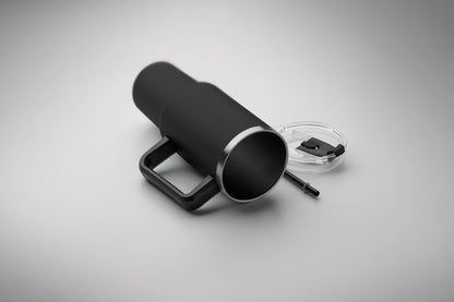 Doppelwandiger Becher aus recyceltem Edelstahl (90 % recycelter Edelstahl und 10 %