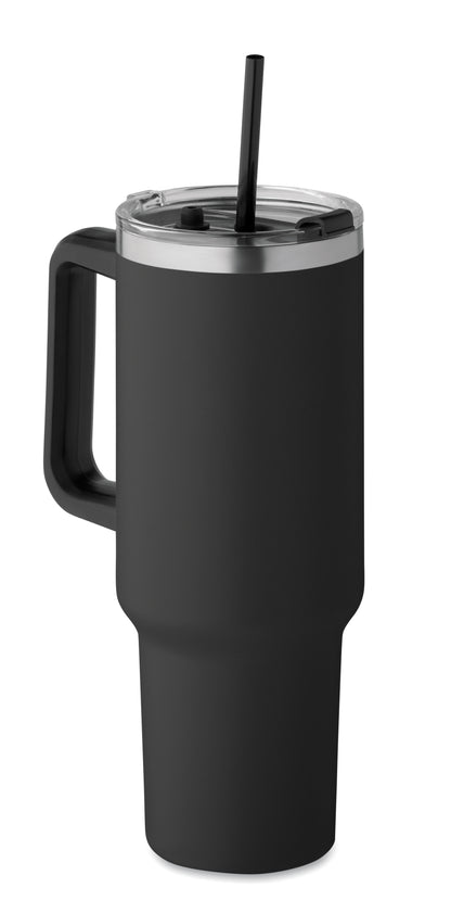Doppelwandiger Becher aus recyceltem Edelstahl (90 % recycelter Edelstahl und 10 %