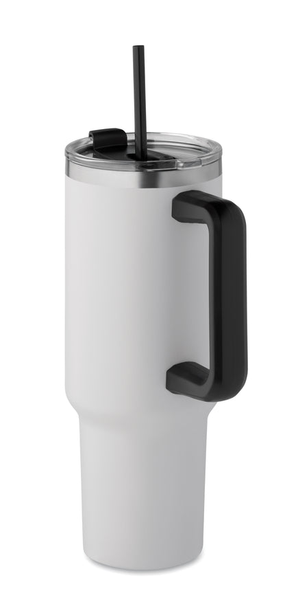 Doppelwandiger Becher aus recyceltem Edelstahl (90 % recycelter Edelstahl und 10 %