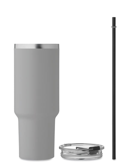 Doppelwandiger Becher aus recyceltem Edelstahl (90 % recycelter Edelstahl und 10 %