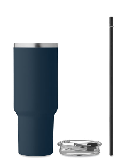 Doppelwandiger Becher aus recyceltem Edelstahl (90 % recycelter Edelstahl und 10 %