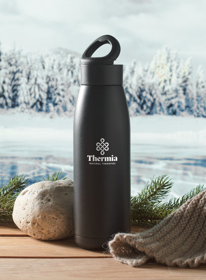 Doppelwandige Flasche aus recyceltem Edelstahl (90 % recycelter Edelstahl und 10 %