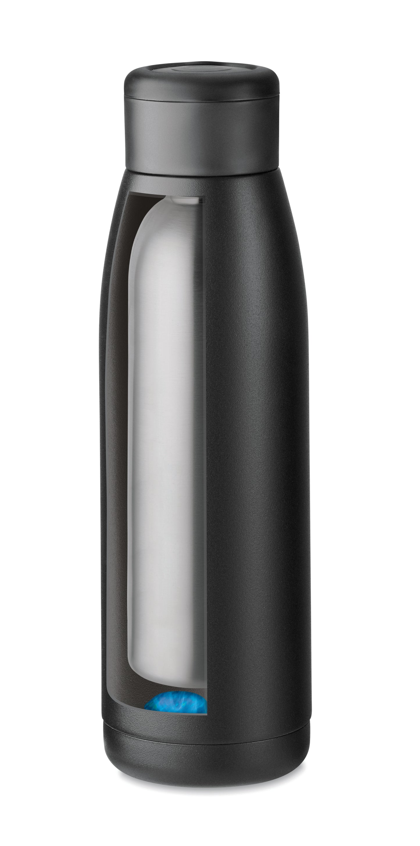 Doppelwandige Flasche aus recyceltem Edelstahl (90 % recycelter Edelstahl und 10 %