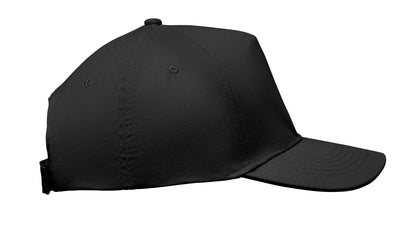 5-Panel-Baseball Cap aus Baumwolltwill 180 g/m² mit verstellbarem Klettverschluss.