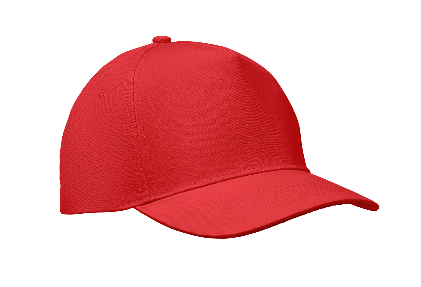 5-Panel-Baseball Cap aus Baumwolltwill 180 g/m² mit verstellbarem Klettverschluss.