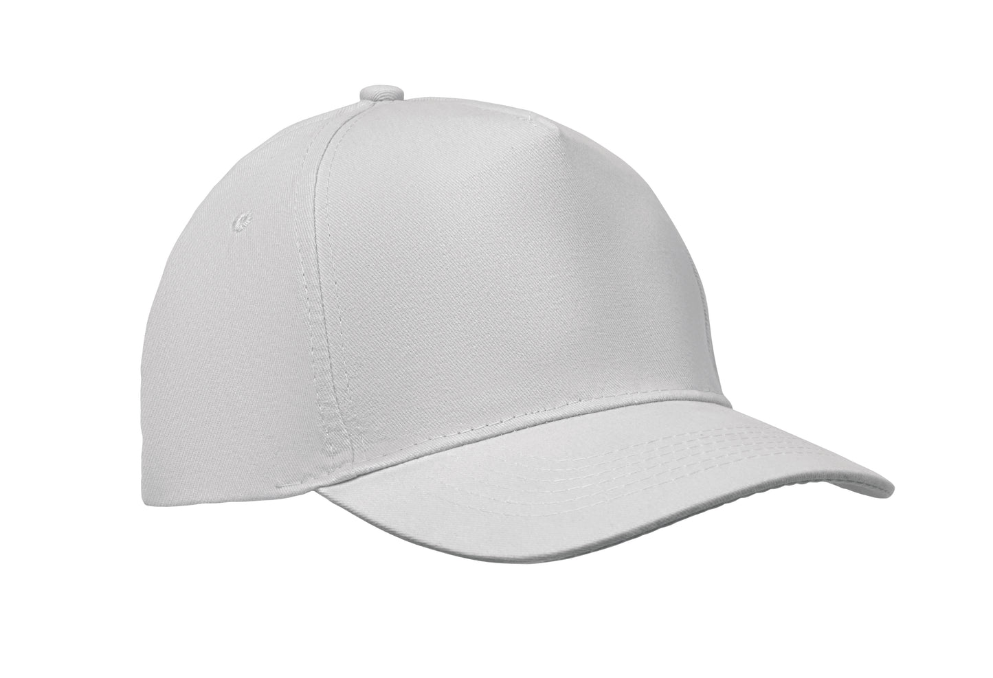 5-Panel-Baseball Cap aus Baumwolltwill 180 g/m² mit verstellbarem Klettverschluss.