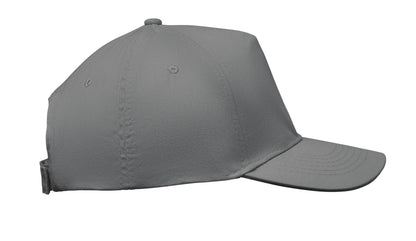 5-Panel-Baseball Cap aus Baumwolltwill 180 g/m² mit verstellbarem Klettverschluss.
