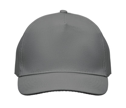 5-Panel-Baseball Cap aus Baumwolltwill 180 g/m² mit verstellbarem Klettverschluss.