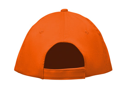5-Panel-Baseball Cap aus Baumwolltwill 180 g/m² mit verstellbarem Klettverschluss.