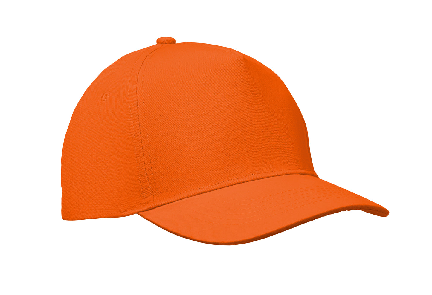 5-Panel-Baseball Cap aus Baumwolltwill 180 g/m² mit verstellbarem Klettverschluss.