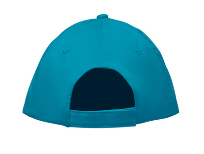 5-Panel-Baseball Cap aus Baumwolltwill 180 g/m² mit verstellbarem Klettverschluss.