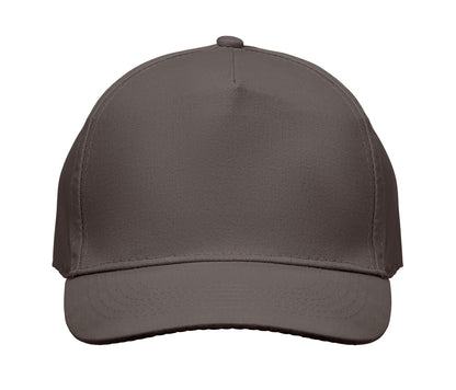 5-Panel-Baseball Cap aus Baumwolltwill 180 g/m² mit verstellbarem Klettverschluss.