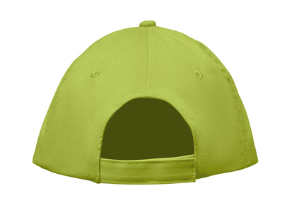 5-Panel-Baseball Cap aus Baumwolltwill 180 g/m² mit verstellbarem Klettverschluss.