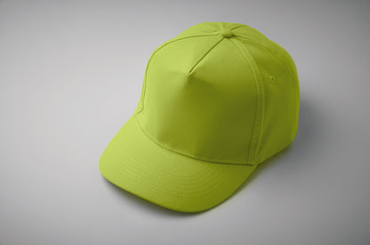 5-Panel-Baseball Cap aus Baumwolltwill 180 g/m² mit verstellbarem Klettverschluss.