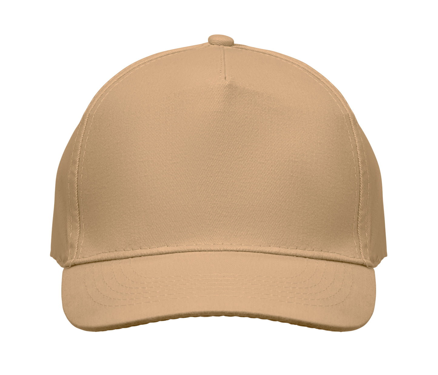 5-Panel-Baseball Cap aus Baumwolltwill 180 g/m² mit verstellbarem Klettverschluss.