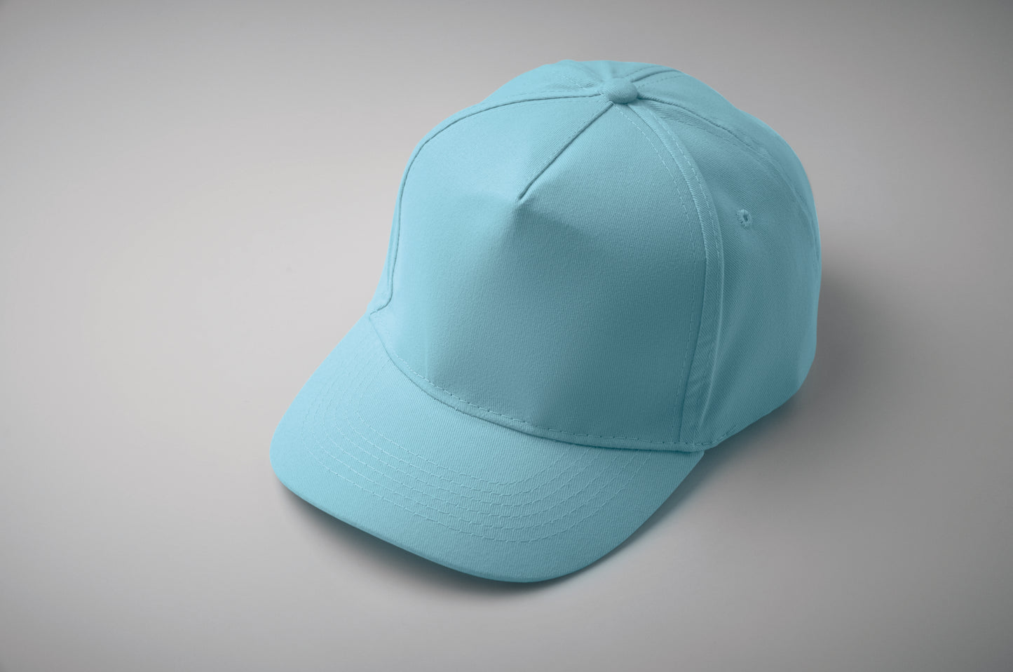 5-Panel-Baseball Cap aus Baumwolltwill 180 g/m² mit verstellbarem Klettverschluss.