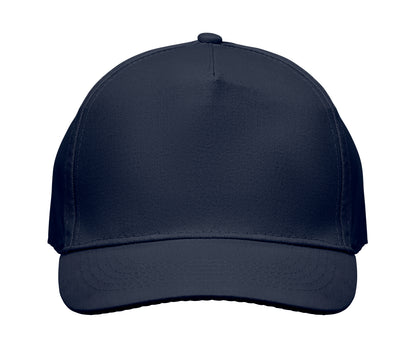 5-Panel-Baseball Cap aus Baumwolltwill 180 g/m² mit verstellbarem Klettverschluss.