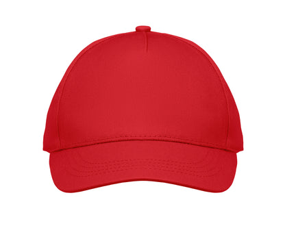 5-Panel-Baseball-Cap für Kinder aus Baumwolltwill 180 g/m² mit verstellbarem Klettverschluss für einen