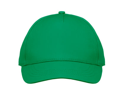 5-Panel-Baseball-Cap für Kinder aus Baumwolltwill 180 g/m² mit verstellbarem Klettverschluss für einen