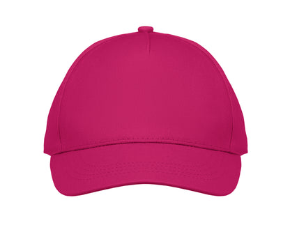5-Panel-Baseball-Cap für Kinder aus Baumwolltwill 180 g/m² mit verstellbarem Klettverschluss für einen