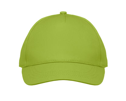 5-Panel-Baseball-Cap für Kinder aus Baumwolltwill 180 g/m² mit verstellbarem Klettverschluss für einen