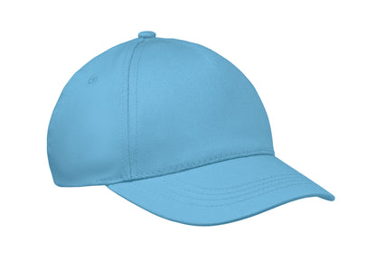 5-Panel-Baseball-Cap für Kinder aus Baumwolltwill 180 g/m² mit verstellbarem Klettverschluss für einen