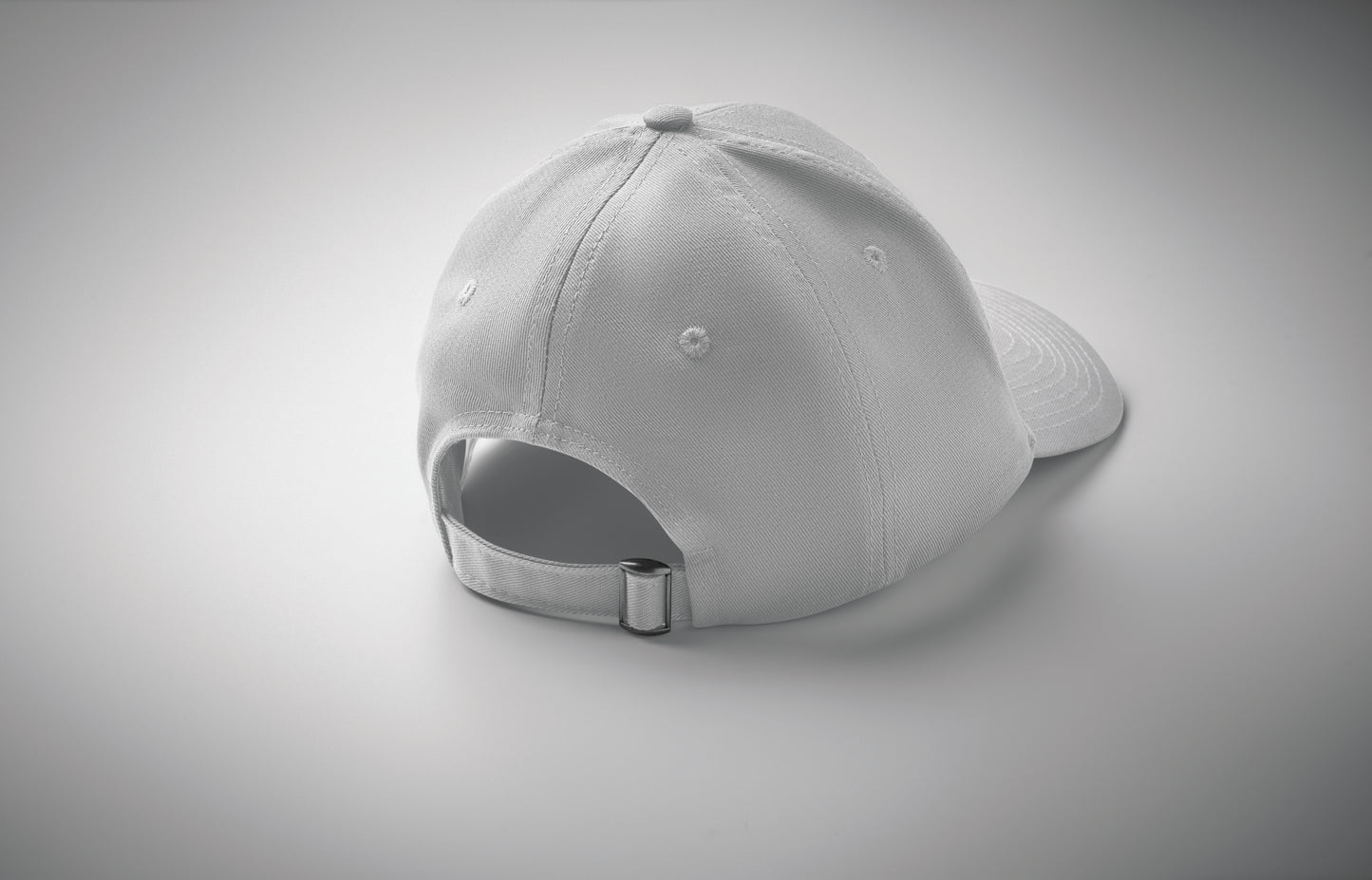 Baseball Kappe. 6 Panele. Verstellbarer Metallverschluss mit Einstecklasche. Oxford-Kappenschirm. Baumwolltwill 280 g/m².