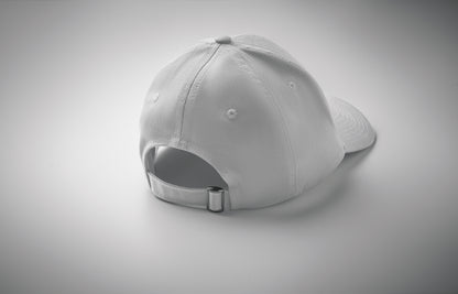 Baseball Kappe. 6 Panele. Verstellbarer Metallverschluss mit Einstecklasche. Oxford-Kappenschirm. Baumwolltwill 280 g/m².