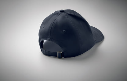 Baseball Kappe. 6 Panele. Verstellbarer Metallverschluss mit Einstecklasche. Oxford-Kappenschirm. Baumwolltwill 280 g/m².