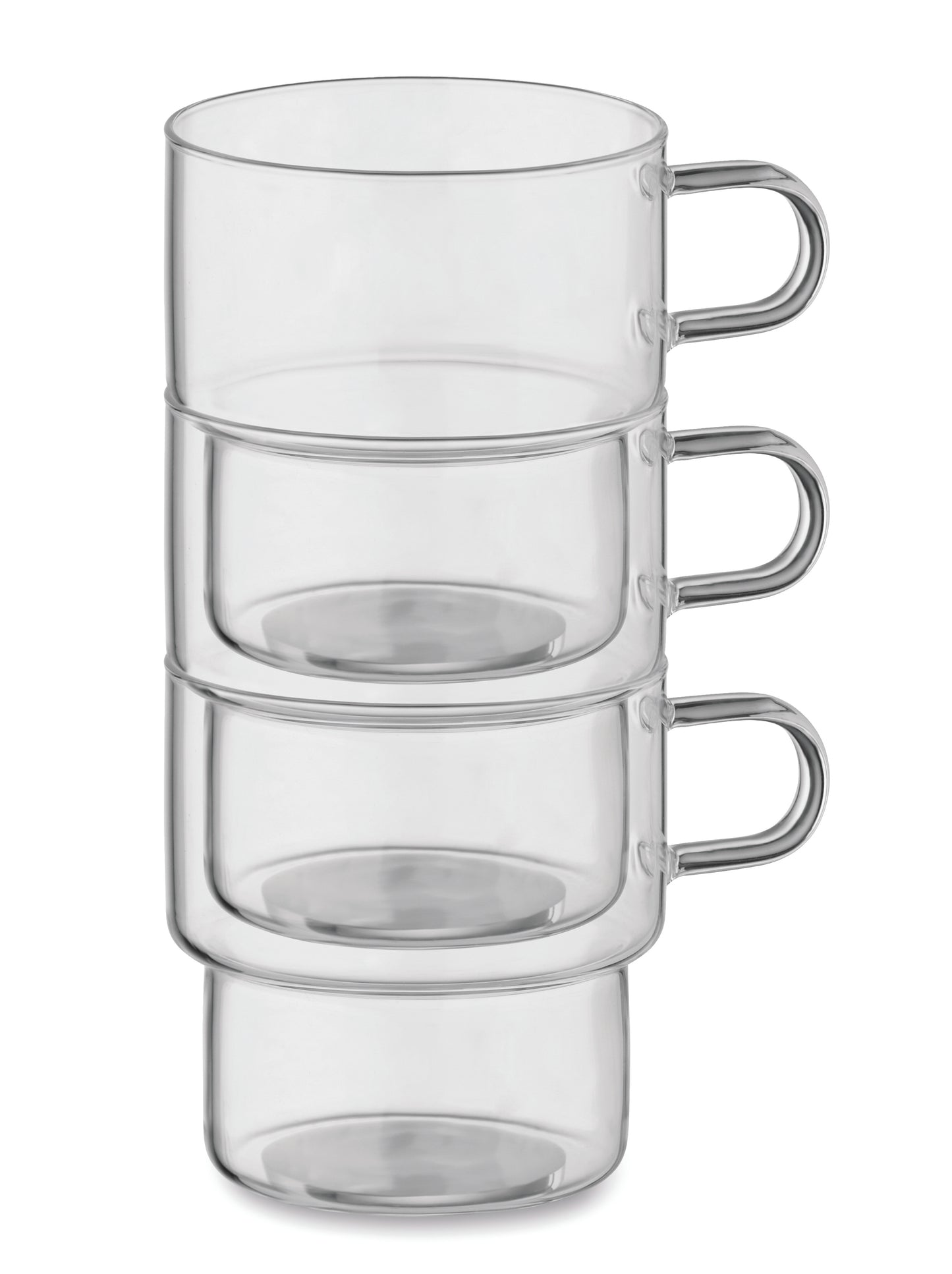 Becher aus hochwertigem Borosilikatglas. Stapelbar. Füllmenge: 300 ml