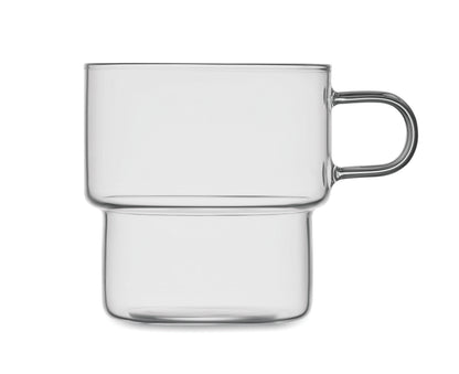 Becher aus hochwertigem Borosilikatglas. Stapelbar. Füllmenge: 300 ml