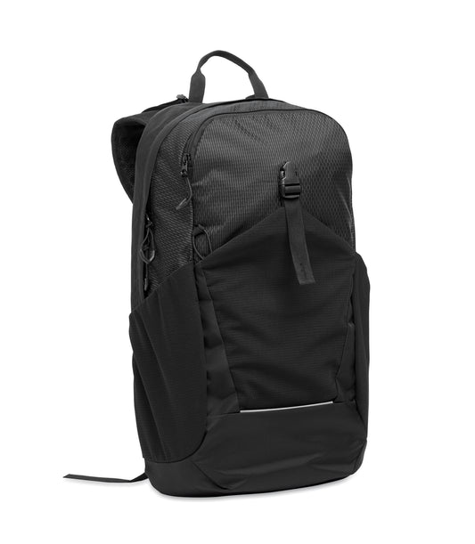 Wander-Rucksack 18L aus wasserabweisendem 420D Nylon mit Reflektorstreifen und 15'''' Laptop-Fach. Reißverschlussfach