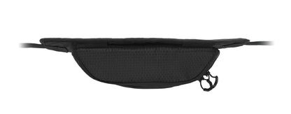 Gürteltasche aus wasserabweisendem 420D-Nylon mit 210D-Polyesterfutter. Reflektierender Streifen. Komplett gepolstertes Hauptfach. Große