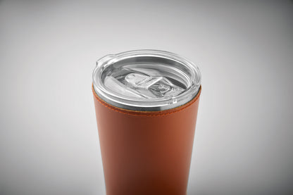 Doppelwandiger Trinkbecher aus recyceltem Edelstahl (90% recycelter Edelstahl und 10% Edelstahl) mit