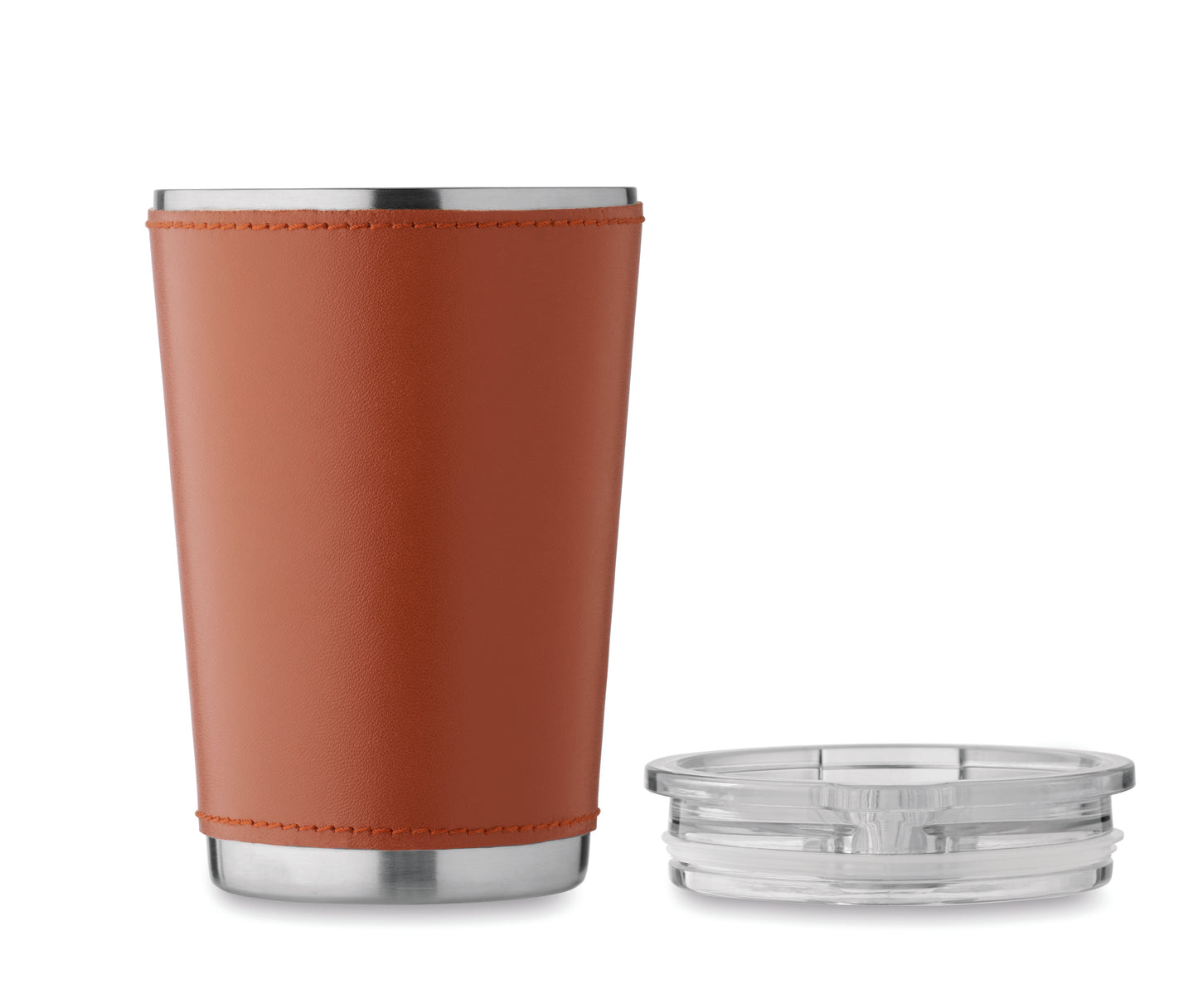 Doppelwandiger Trinkbecher aus recyceltem Edelstahl (90% recycelter Edelstahl und 10% Edelstahl) mit