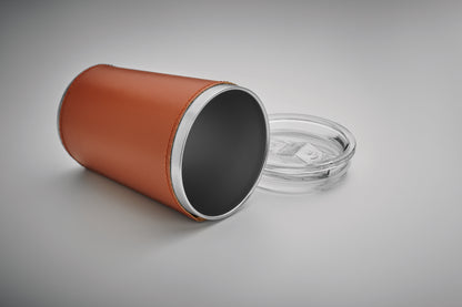 Doppelwandiger Trinkbecher aus recyceltem Edelstahl (90% recycelter Edelstahl und 10% Edelstahl) mit