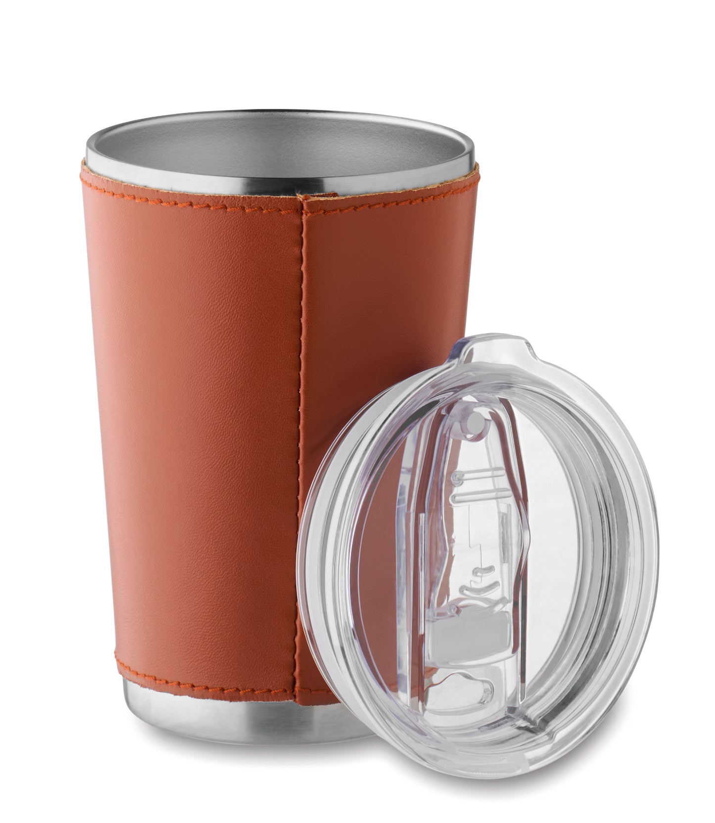 Doppelwandiger Trinkbecher aus recyceltem Edelstahl (90% recycelter Edelstahl und 10% Edelstahl) mit