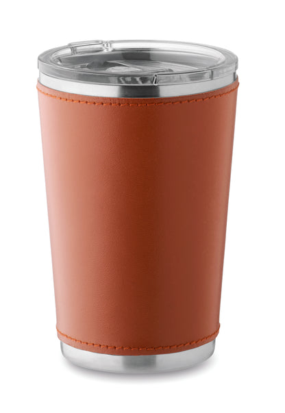 Doppelwandiger Trinkbecher aus recyceltem Edelstahl (90% recycelter Edelstahl und 10% Edelstahl) mit