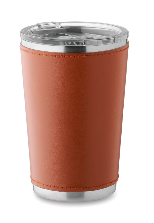 Doppelwandiger Trinkbecher aus recyceltem Edelstahl (90% recycelter Edelstahl und 10% Edelstahl) mit