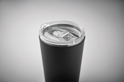 Doppelwandiger Trinkbecher aus recyceltem Edelstahl (90% recycelter Edelstahl und 10% Edelstahl) mit