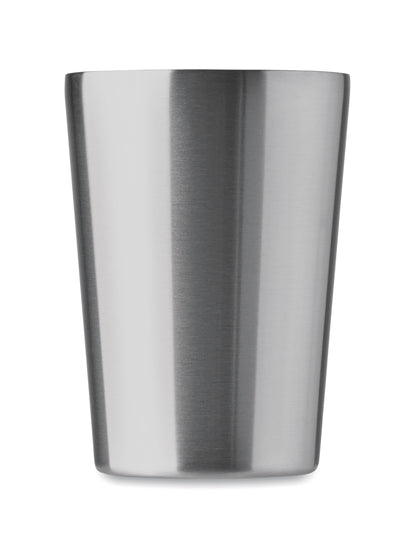 Doppelwandiger Trinkbecher aus recyceltem Edelstahl (90% recycelter Edelstahl und 10% Edelstahl) mit