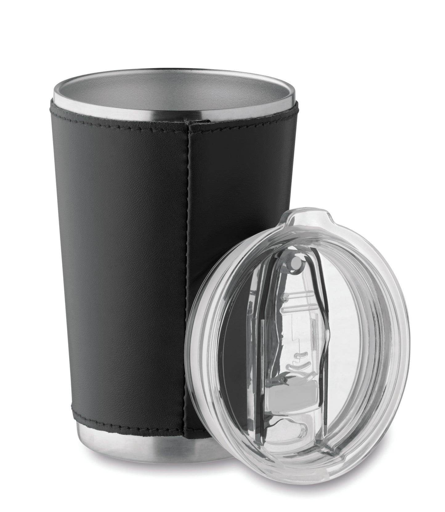 Doppelwandiger Trinkbecher aus recyceltem Edelstahl (90% recycelter Edelstahl und 10% Edelstahl) mit