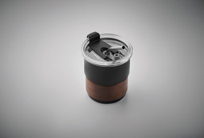 Einwandiger Becher aus recyceltem Edelstahl (90% recycelter Edelstahl 10% Edelstahl) mit abnehmbarem