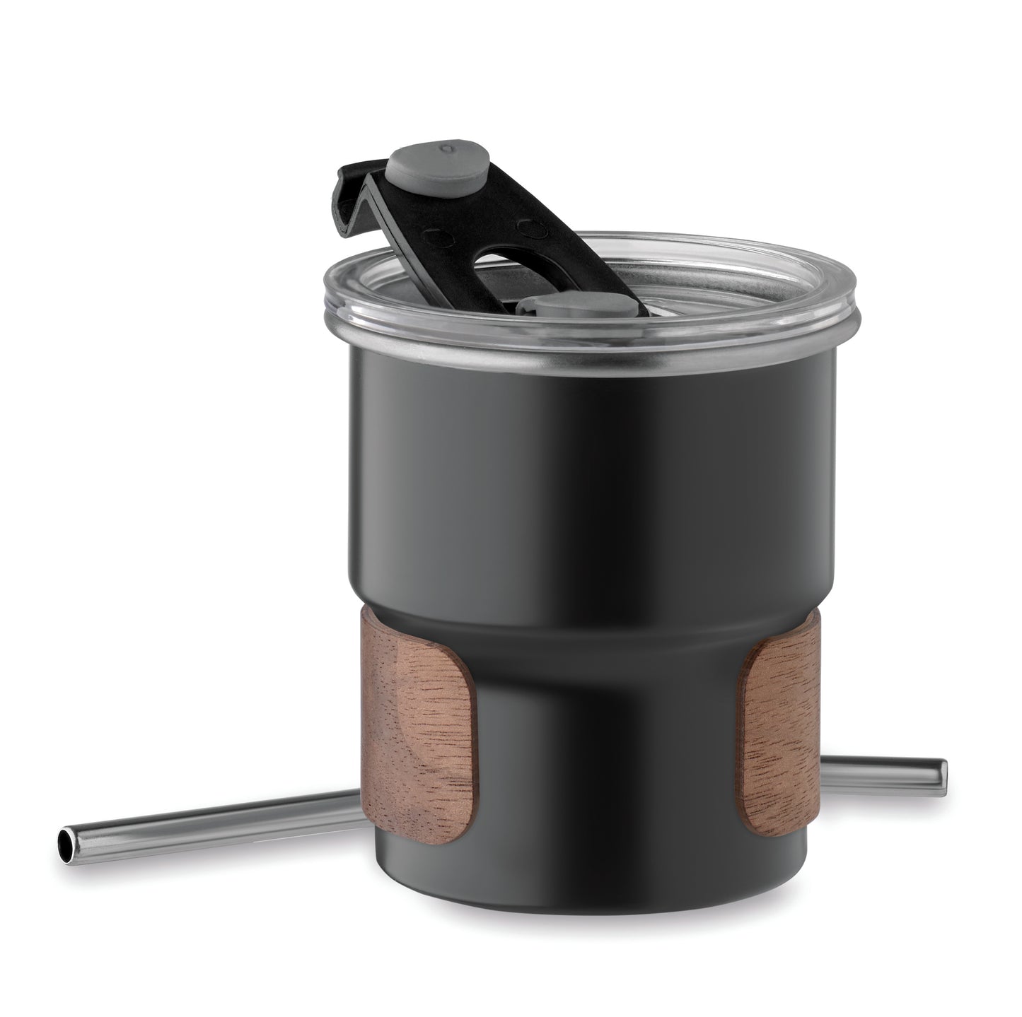 Einwandiger Becher aus recyceltem Edelstahl (90% recycelter Edelstahl 10% Edelstahl) mit abnehmbarem