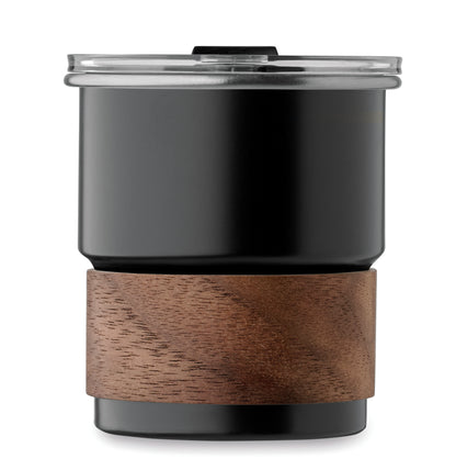 Einwandiger Becher aus recyceltem Edelstahl (90% recycelter Edelstahl 10% Edelstahl) mit abnehmbarem