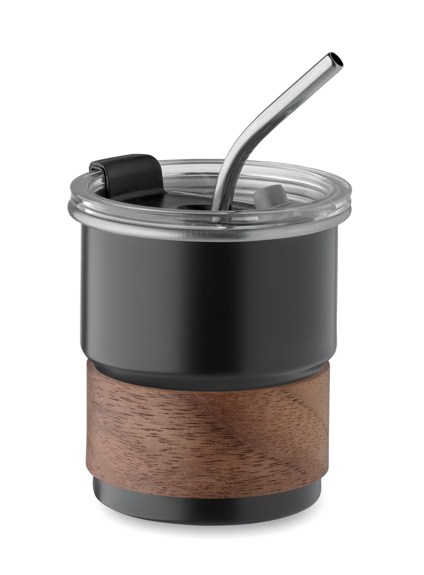 Einwandiger Becher aus recyceltem Edelstahl (90% recycelter Edelstahl 10% Edelstahl) mit abnehmbarem
