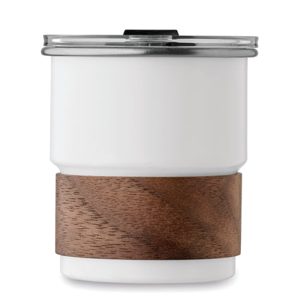 Einwandiger Becher aus recyceltem Edelstahl (90% recycelter Edelstahl 10% Edelstahl) mit abnehmbarem