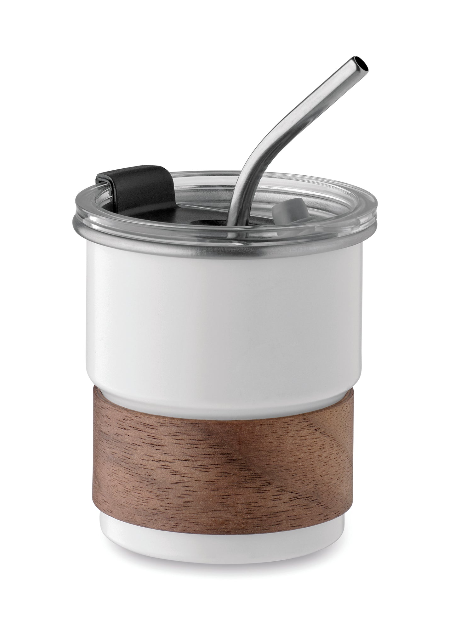 Einwandiger Becher aus recyceltem Edelstahl (90% recycelter Edelstahl 10% Edelstahl) mit abnehmbarem