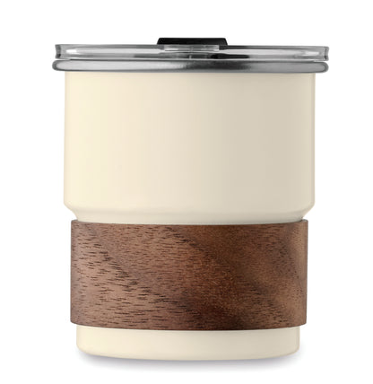 Einwandiger Becher aus recyceltem Edelstahl (90% recycelter Edelstahl 10% Edelstahl) mit abnehmbarem